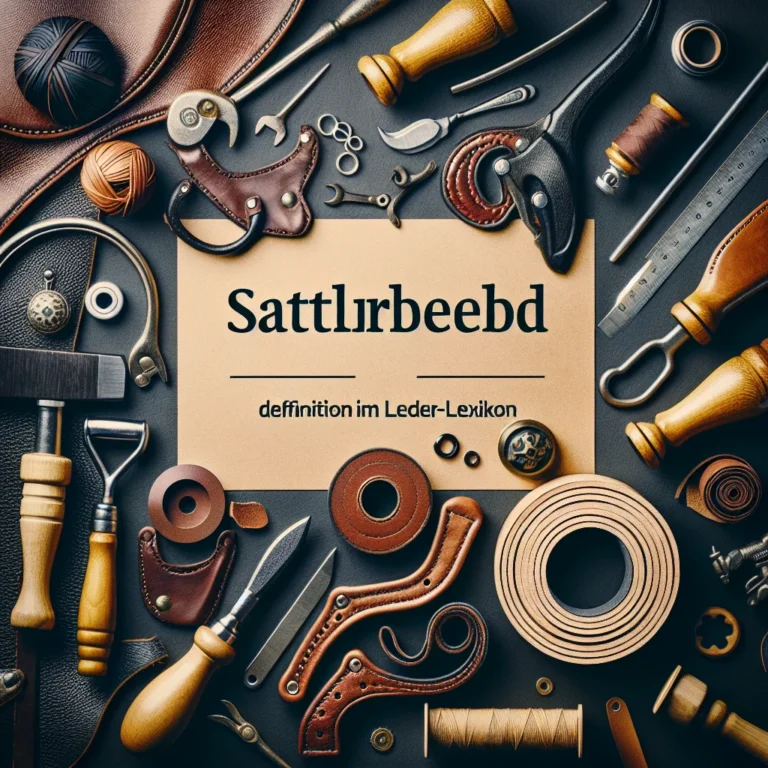 Visual representation of Sattlerbedarf: Definition im Leder-Lexikon