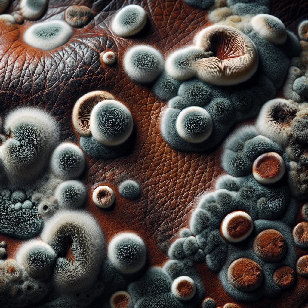 Visual representation of Schimmelbefall: Pilzbefall auf Leder im Leder-Lexikon