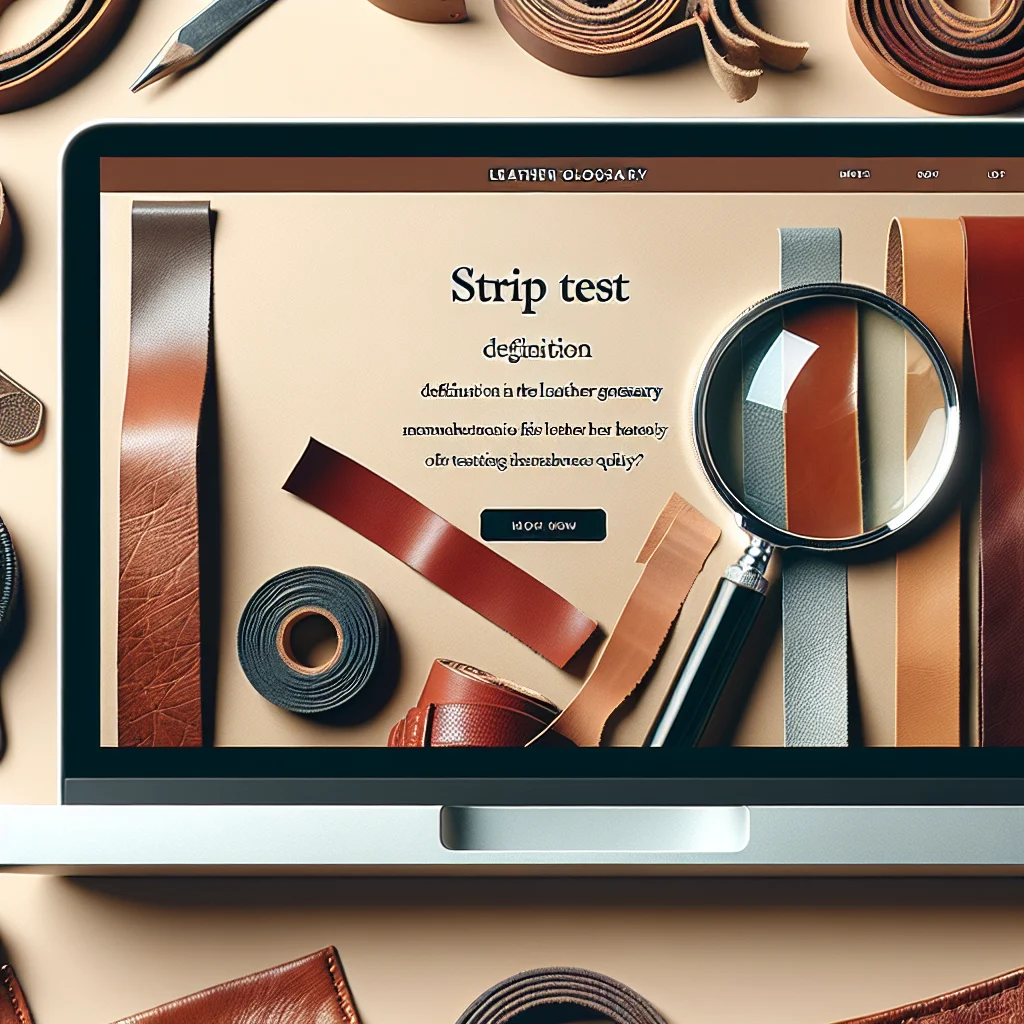 Featured image for Streifentest: Definition im Leder-Lexikon