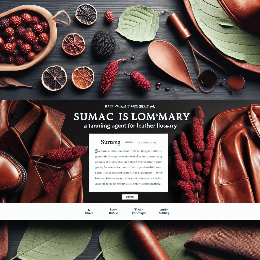 Featured image for Sumach: Gerbstoff für Leder im Leder-Lexikon