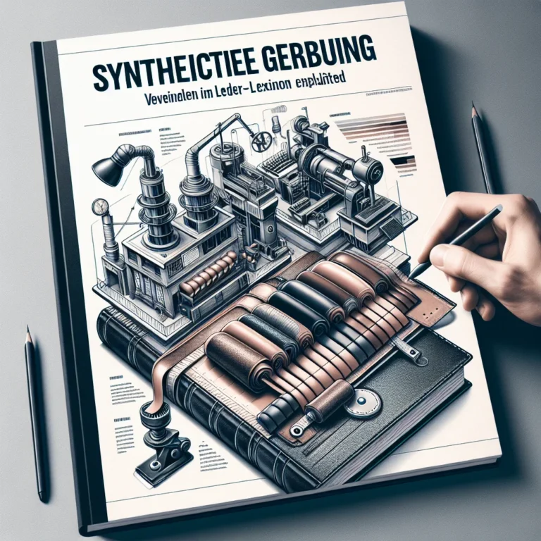 Visual representation of Synthetische Gerbung: Verfahren im Leder-Lexikon erklärt