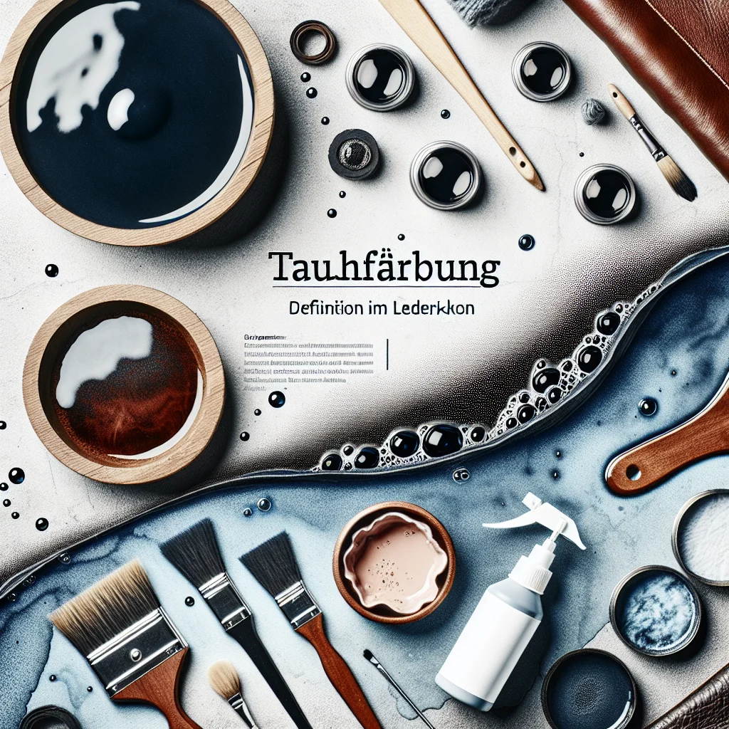 Visual representation of Tauchfärbung: Definition im Leder-Lexikon