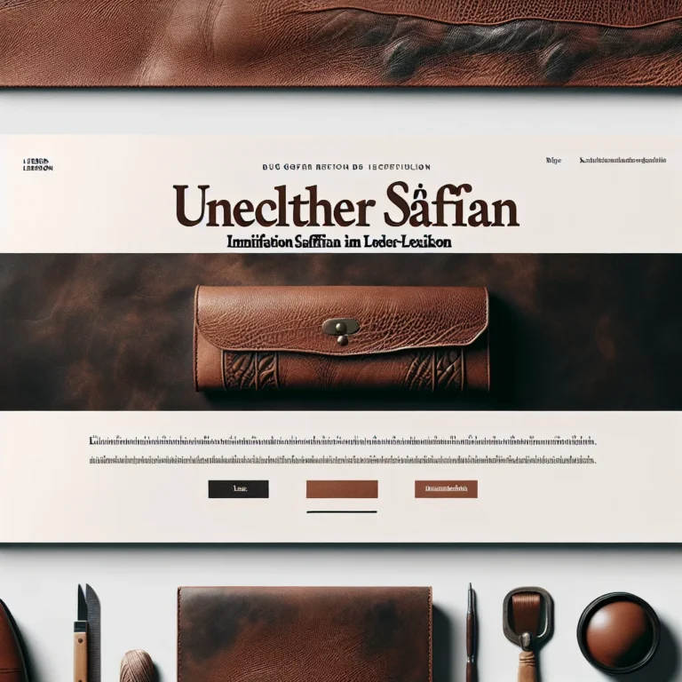Visual representation of Unechter Saffian: Imitation Saffian im Leder-Lexikon