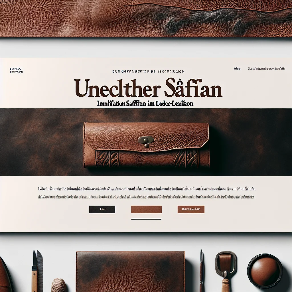 Visual representation of Unechter Saffian: Imitation Saffian im Leder-Lexikon