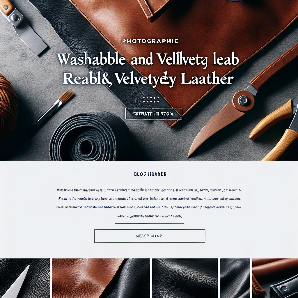 Featured image for Waschleder: Waschbares und samtiges Leder im Lexikon