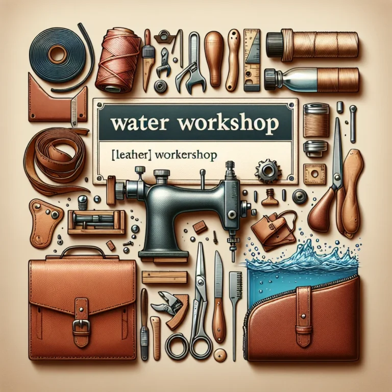 Wasserwerkstatt: Definition im Leder-Lexikon