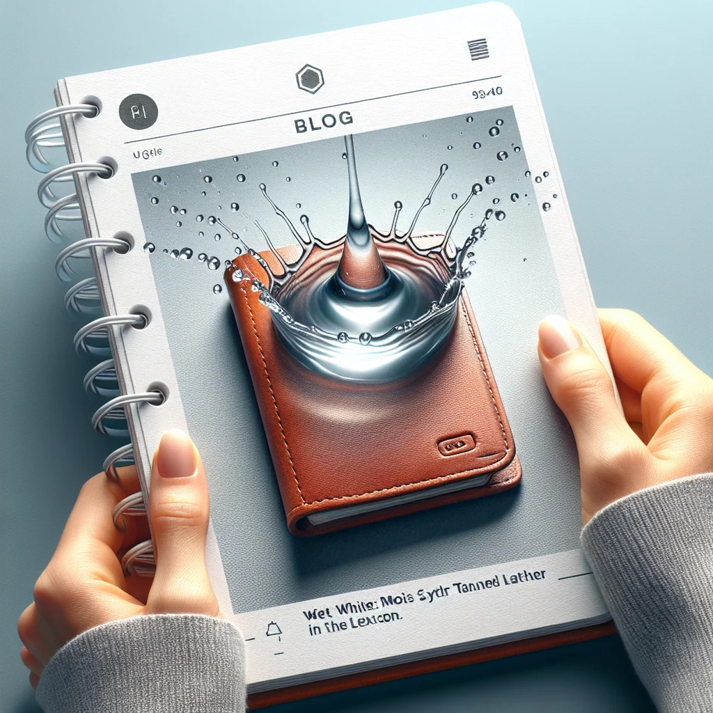 Visual representation of Wet White: Feuchtes synthetisch gegerbtes Leder im Lexikon