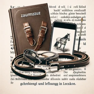 Visual representation of Zaumzeug: Geschirr zur Führung und Lenkung von Tieren im Lexikon