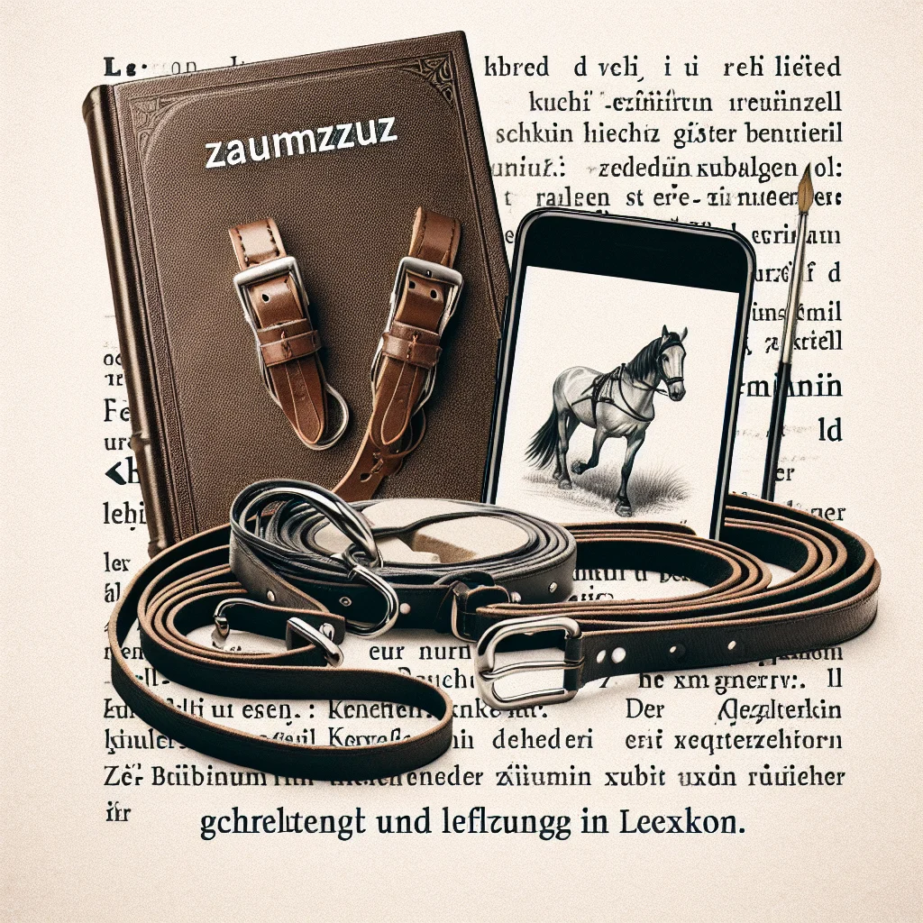 Zaumzeug: Geschirr zur Führung und Lenkung von Tieren im Lexikon