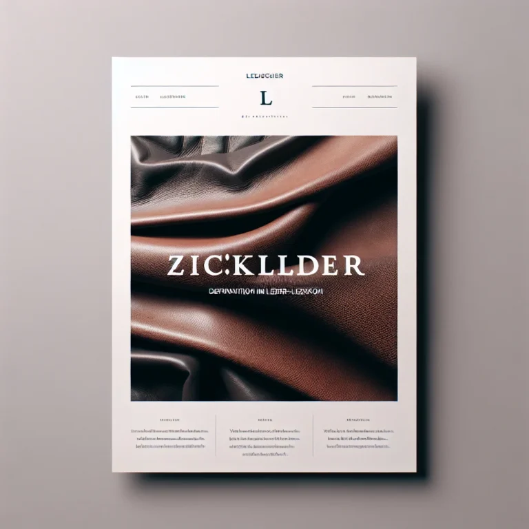 Visual representation of Zickelleder: Definition im Leder-Lexikon